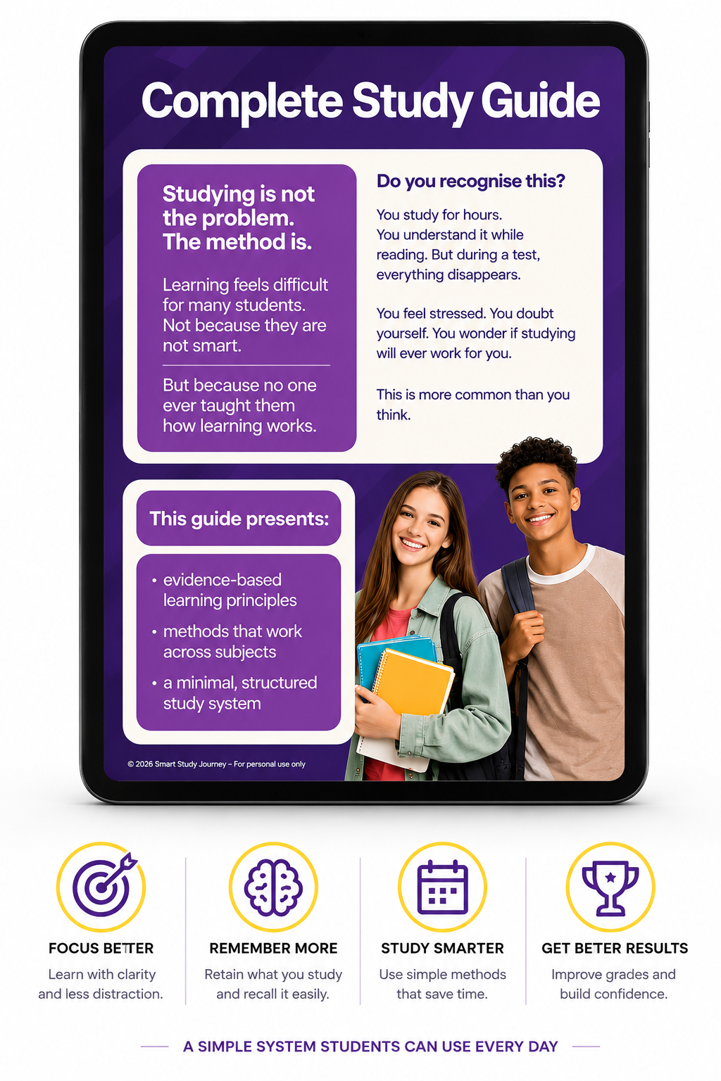 Smart Study Journey | Effective Study Method for Students Aged 10–16